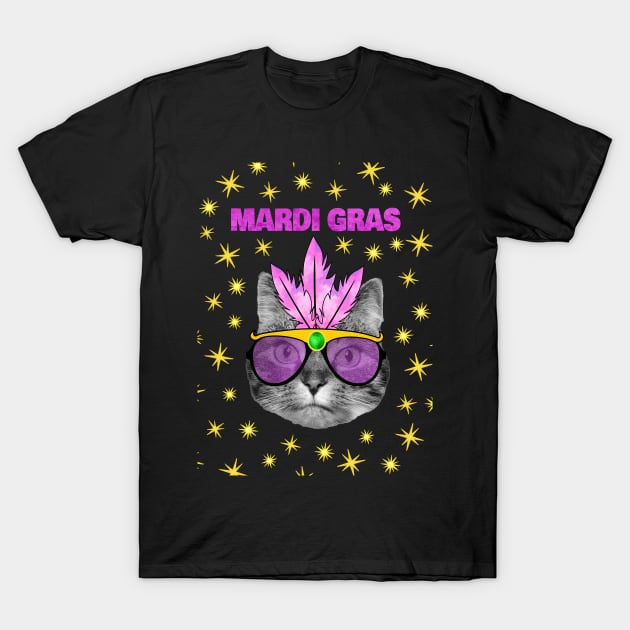 Mardi Gras 2022 T-Shirt by Purrfect